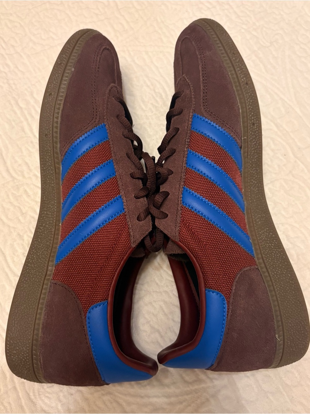Adidas Handball Spezial Night Red Blue Shadow Red Shoes men’s size 10 1/2 - Picture 2 of 6